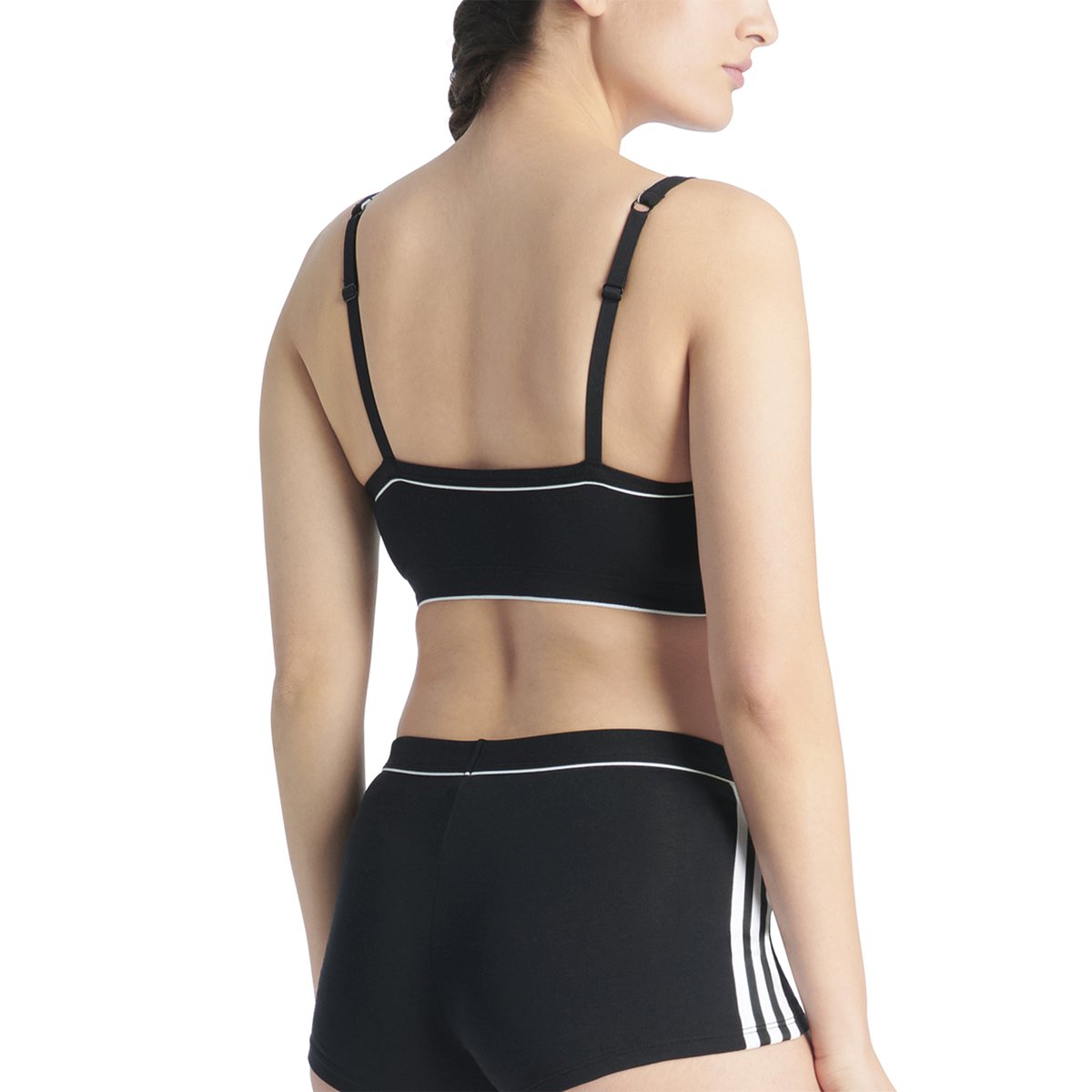 Brassière, CONFORT COTON FLEX ADICOLOR noir, ADIDAS SPORTSWEAR