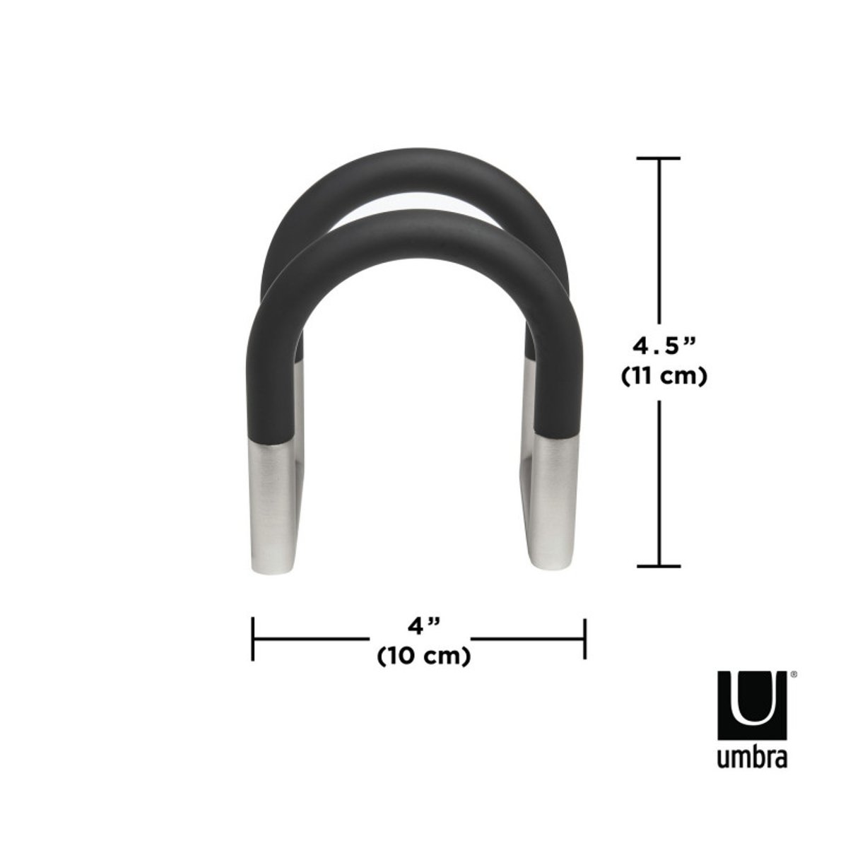 Porte-serviettes en papier design SWIVEL noir, UMBRA