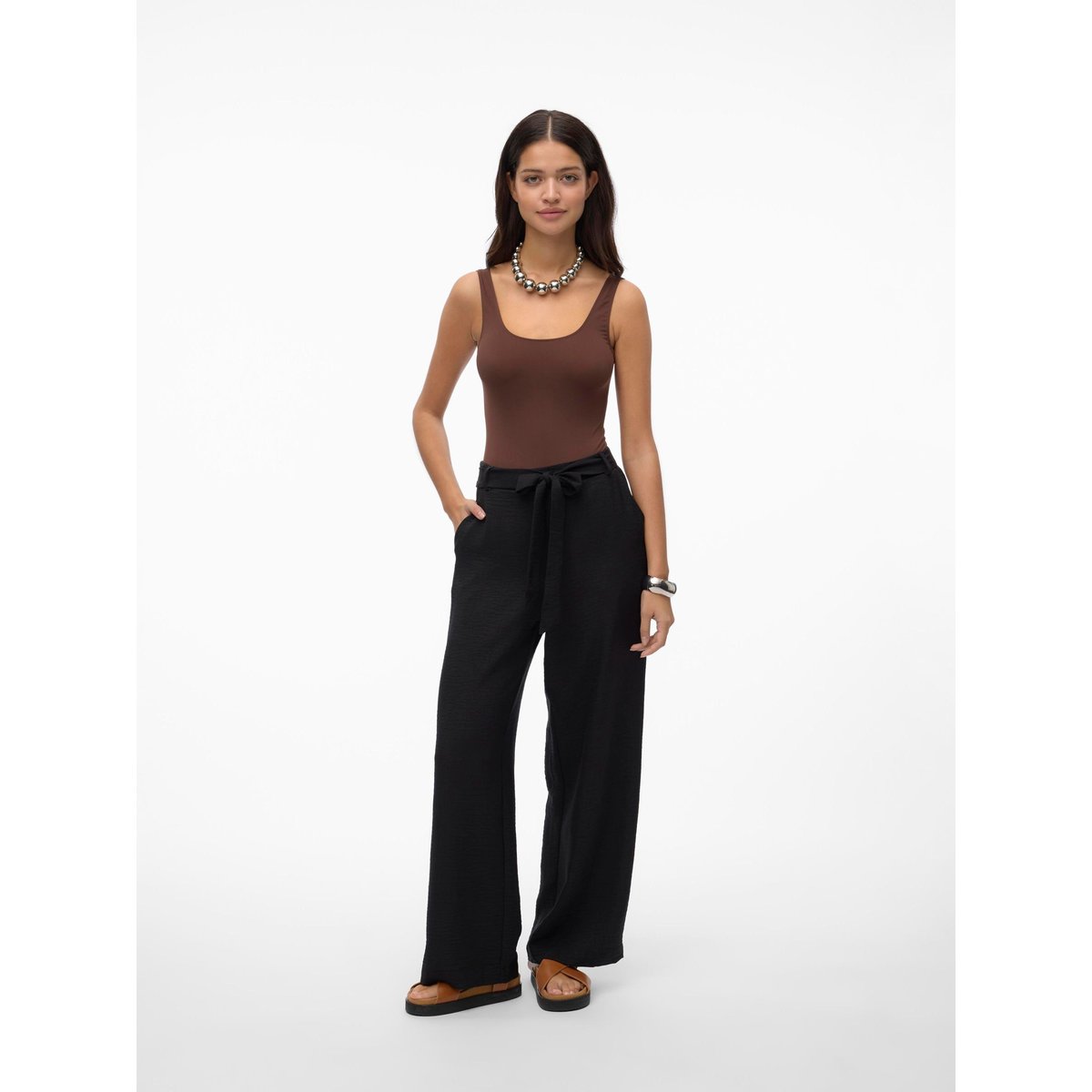 Pantalon À Jambe Large noire - black, VERO MODA