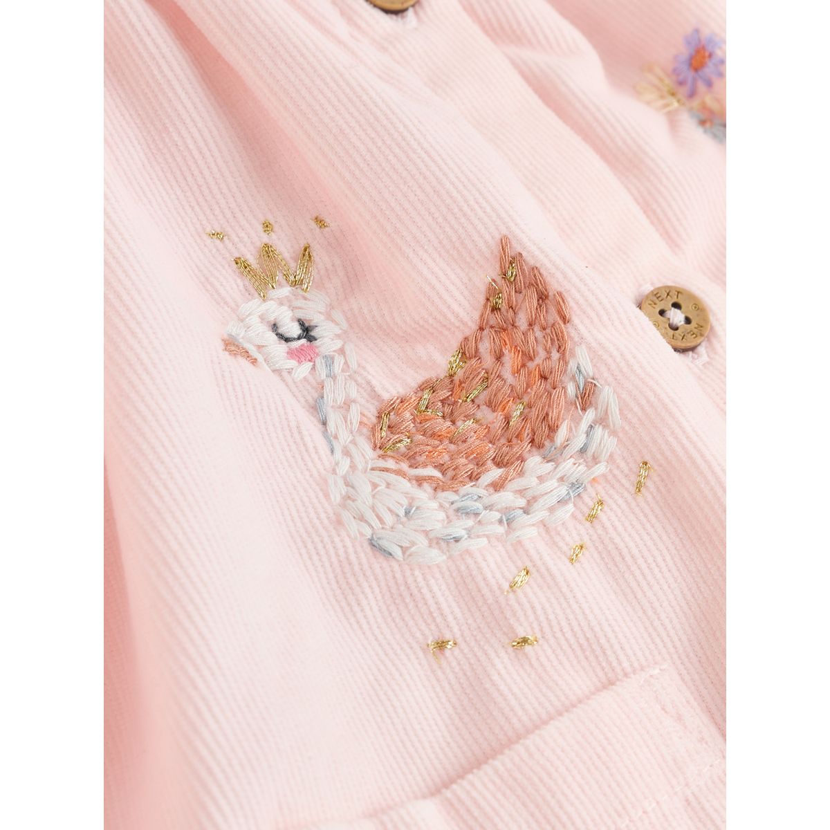Robe à col tissée et collant pour bébé souris fée rose, NEXT