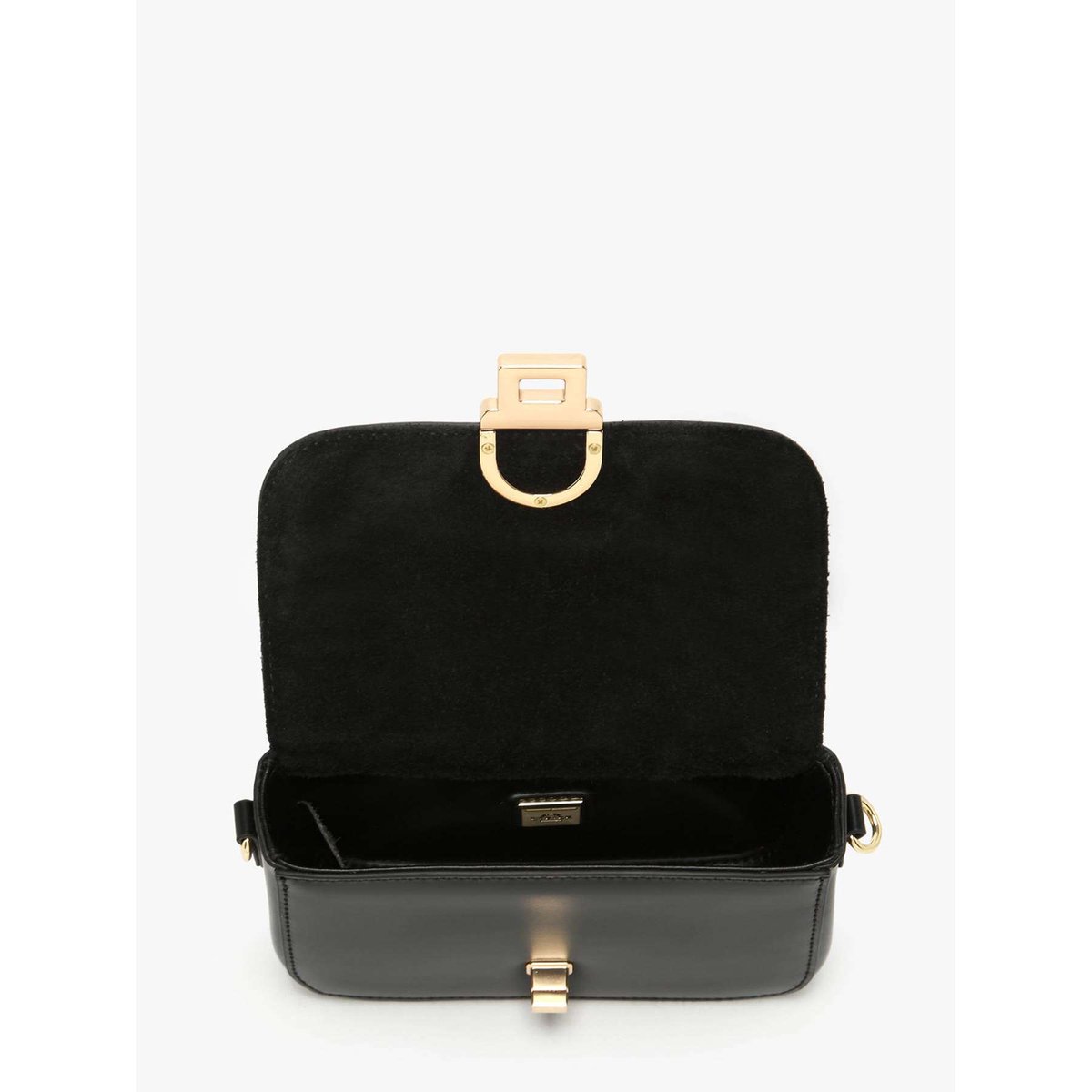 Sac bandoulière Altair cuir noir, ETRIER