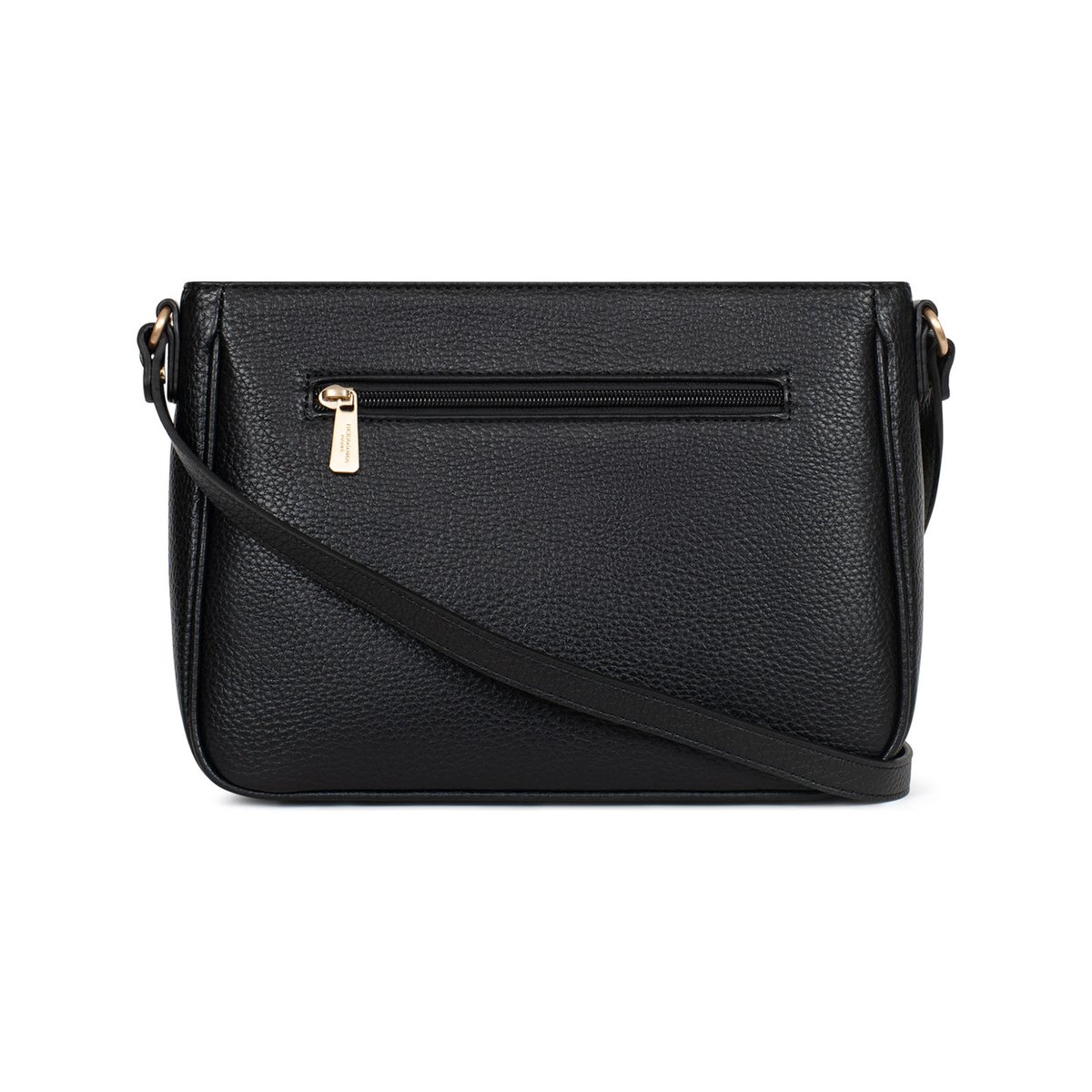 Sac porté travers ZORA noir, HEXAGONA