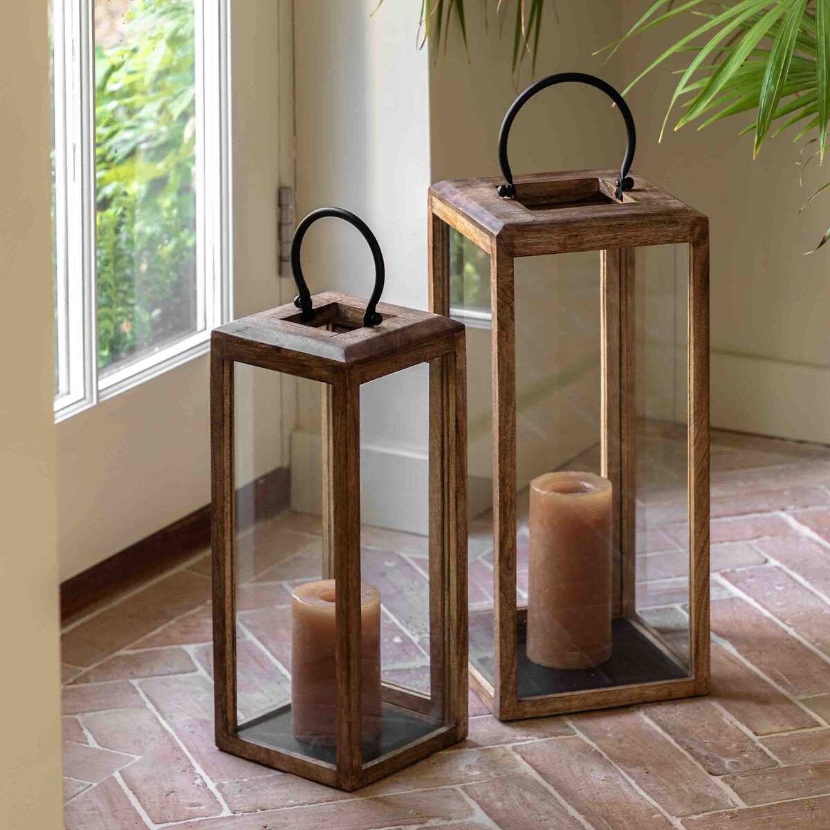 Small Atrani Wooden Lantern brown , ÉDITÉ
