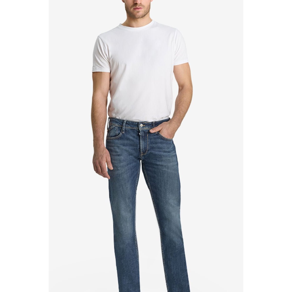 Jeans droite 800/12, longueur 34 blue, LE TEMPS DES CERISES