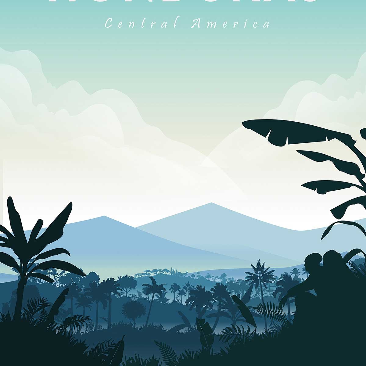 Tableau Voyage en Honduras tableau alu dibond, HEXOA