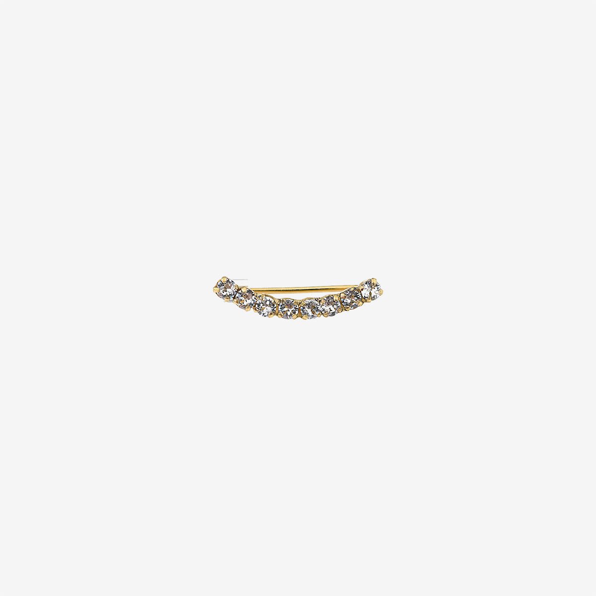 Dessus d'oreille doré cristal - paris cristal blanc, CAROLINE NAJMAN