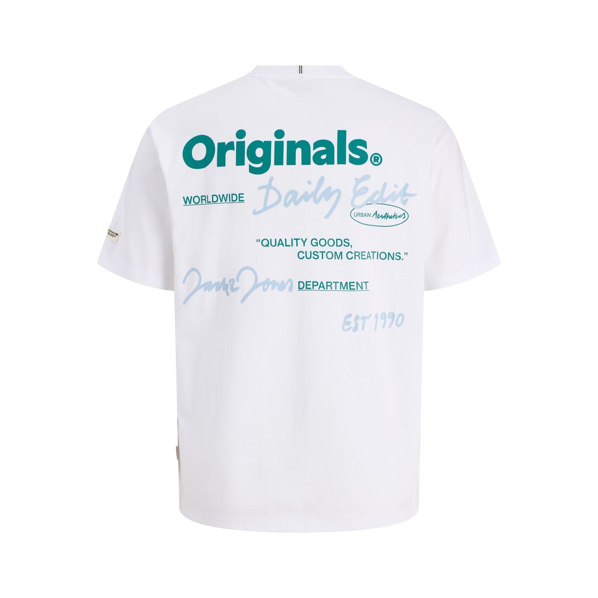 T-Shirt bright white 1, JACK & JONES