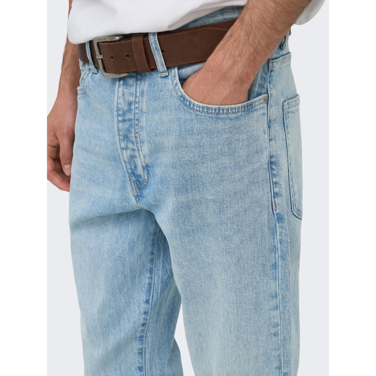 Jean Coupe Décontractée medium blue denim 1, ONLY & SONS