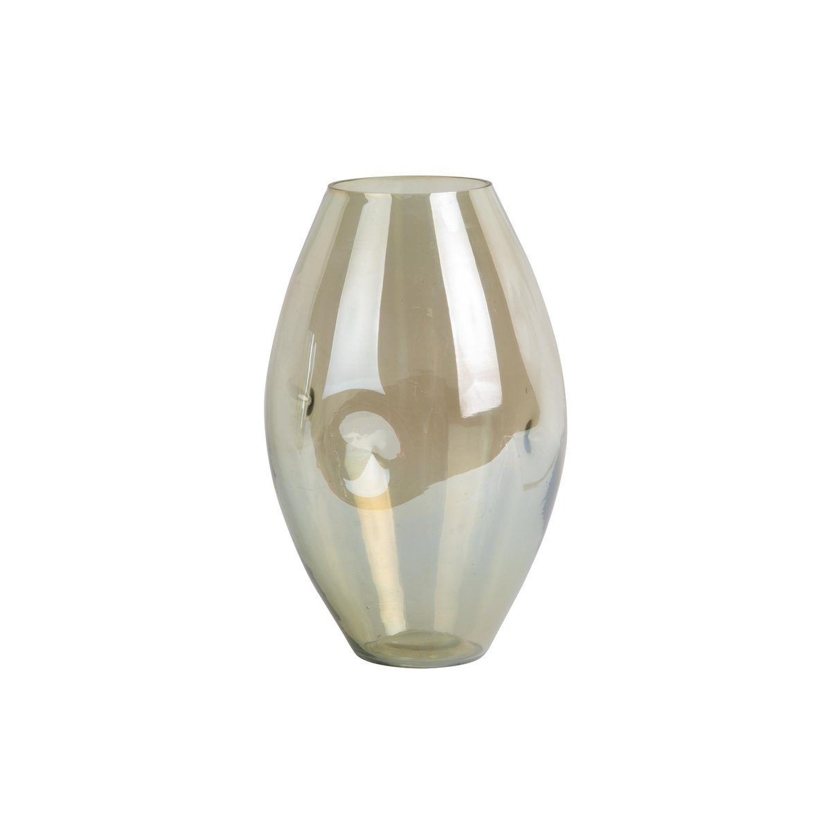 Vase Verre LUSTER ORGANIC vert jungle, PRESENT TIME