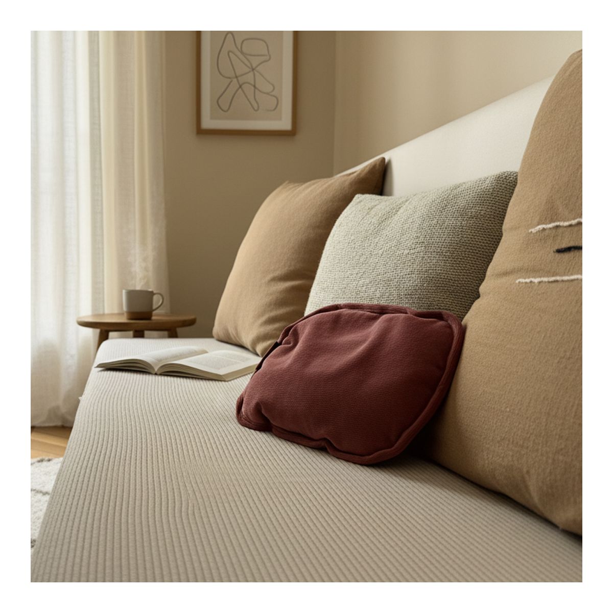 Bouillotte Electrique Velvet tissu velours couleur unique, TERRAILLON
