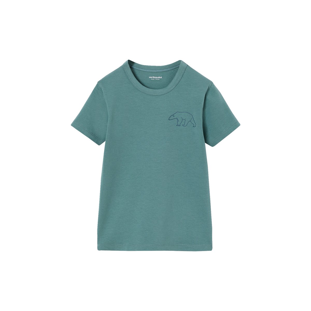 Lot de 3 T-shirts manches courtes bleu nuit, VERTBAUDET