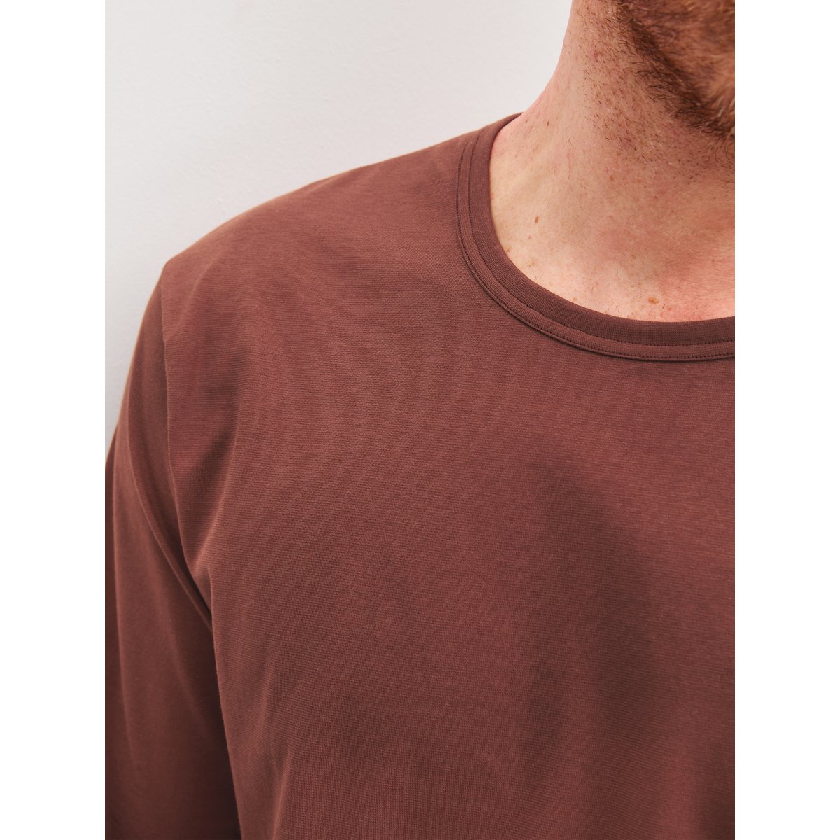 manches longues Coton RELAX ESSENTIALS brick red, CALIDA