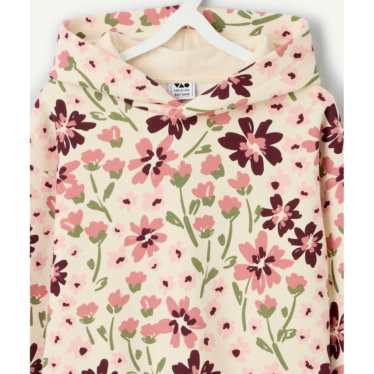 Flower Print Hoodie floral print, TAPE A L'OEIL