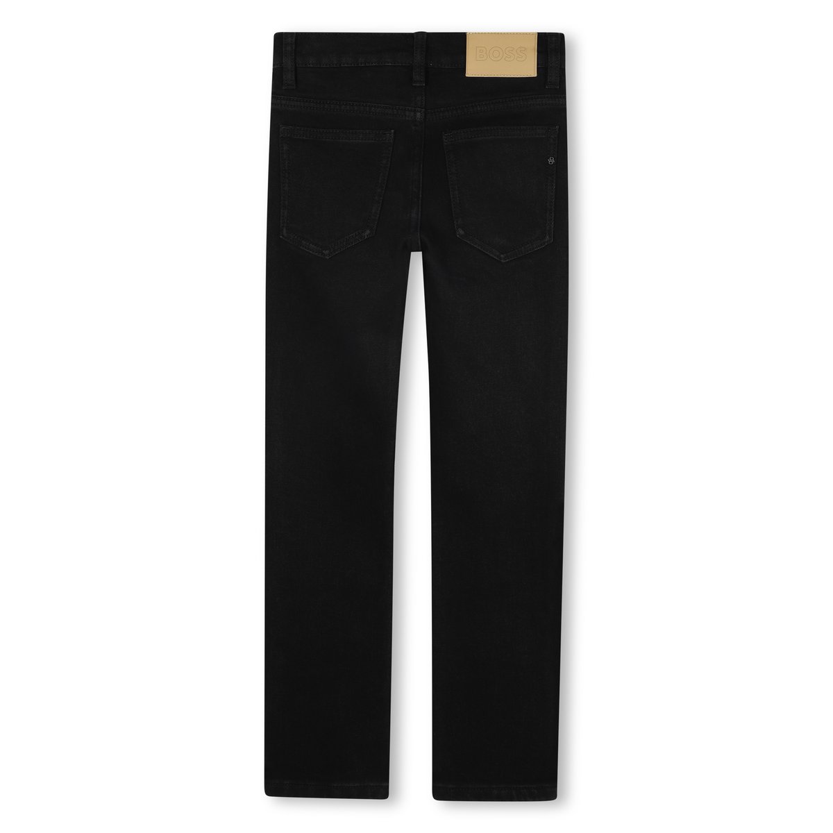 Pantalone in denim 5 tasche black, BOSS KIDSWEAR