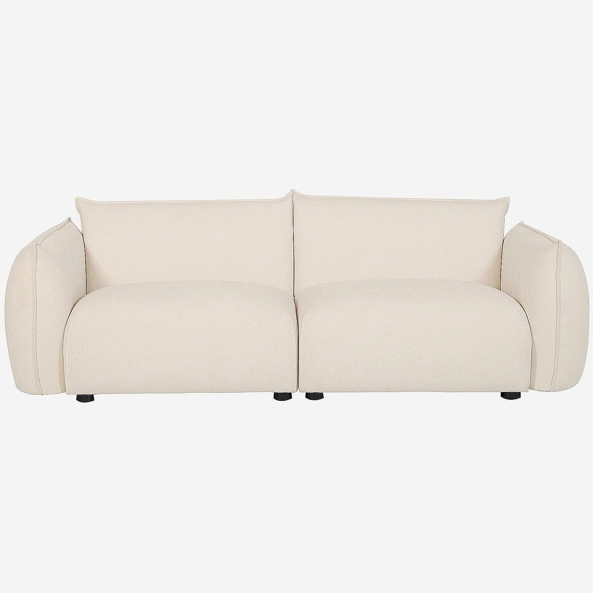 Canapé fixe polyester CELESTE beige, HABITAT