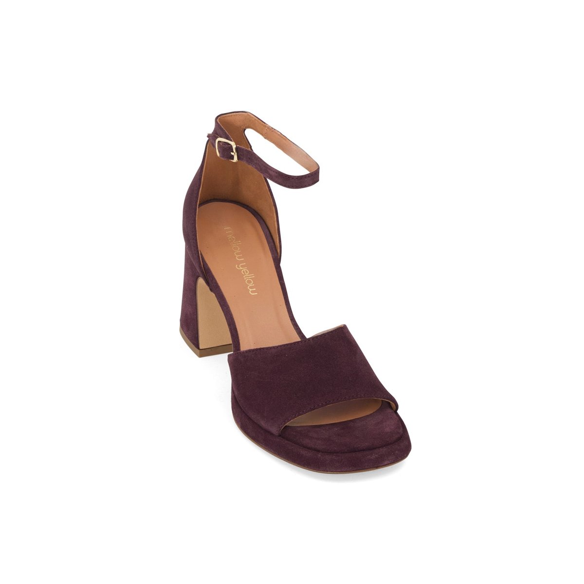 Sandale À Talon en cuir FELICY prune, MELLOW YELLOW