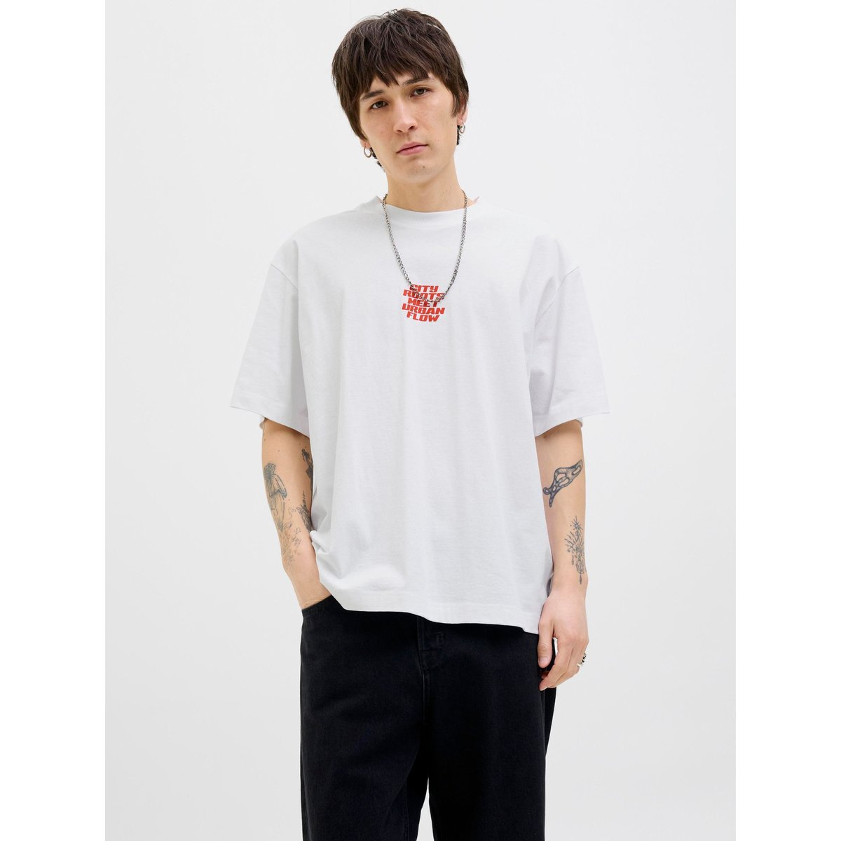 T-Shirt bright white, JACK & JONES