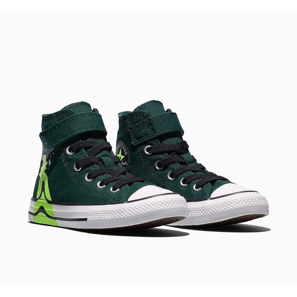 Sneakers CHUCK TAYLOR ALL STAR 1V HI UFO verde scuro, CONVERSE