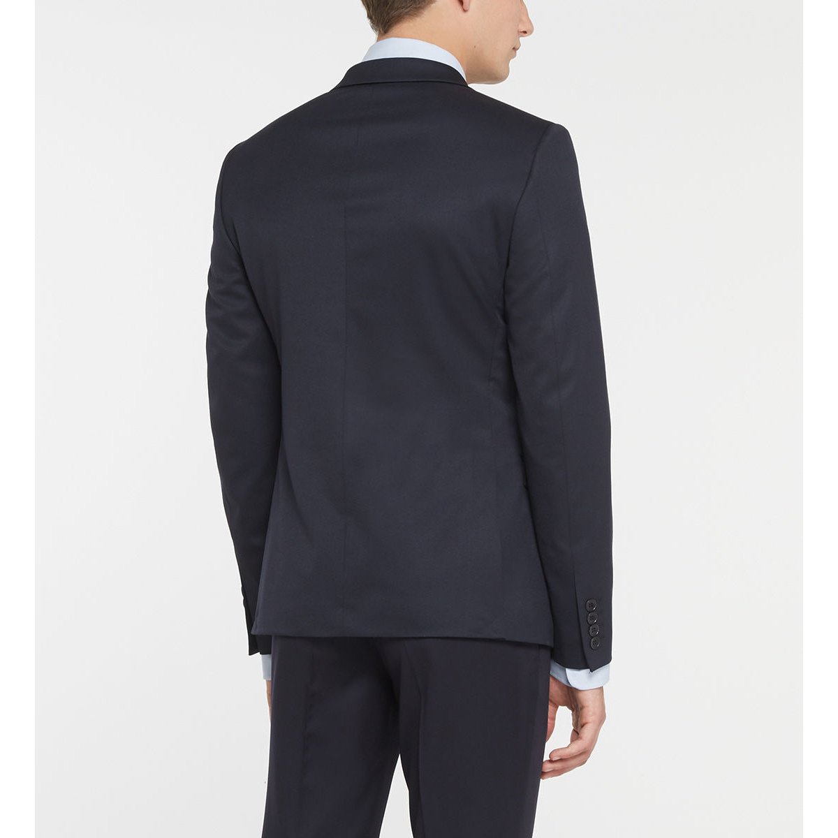 Veste de costume slim jonet laine mélangée bleu foncé, COMPTOIR GL