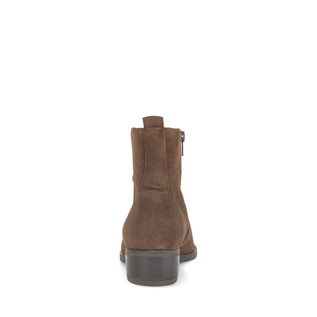 Bottines en cuir à talon décroché marron, GABOR