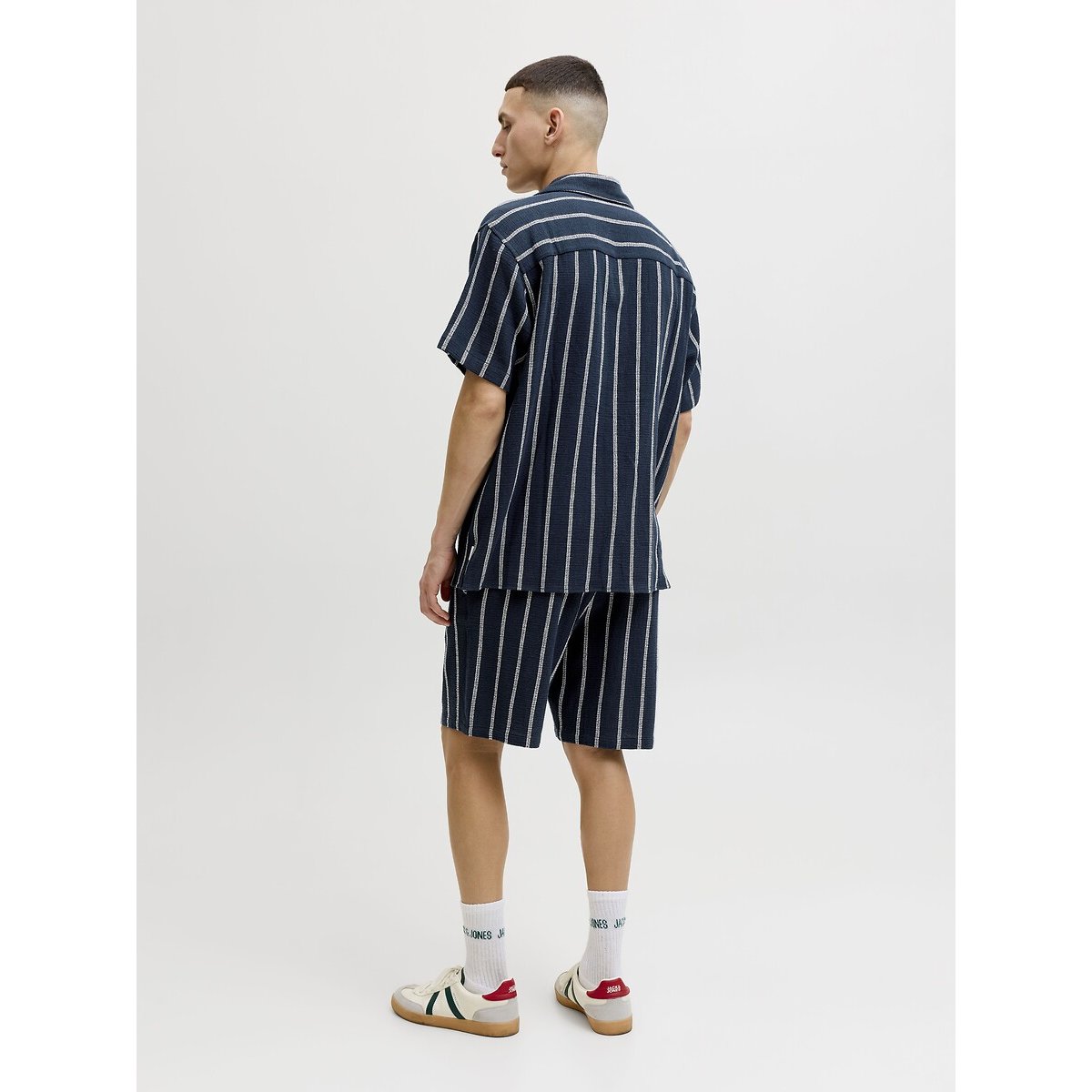 Short en maille à cordon marine, JACK & JONES