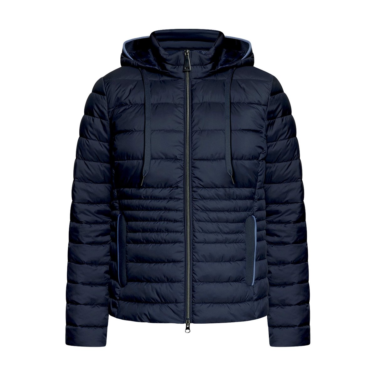 Veste matelassée à capuche amovible bleu foncé, BETTY BARCLAY