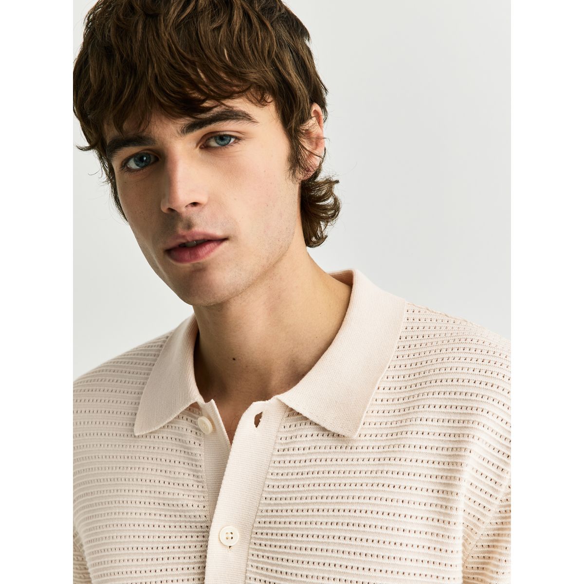 Chemise en maille texturée et short, lot de 2 vert/blanc, NEXT