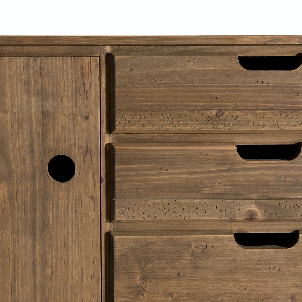 Buffet enfilade en sapin style scandinave 110 cm LIMA bois naturel, PIER IMPORT