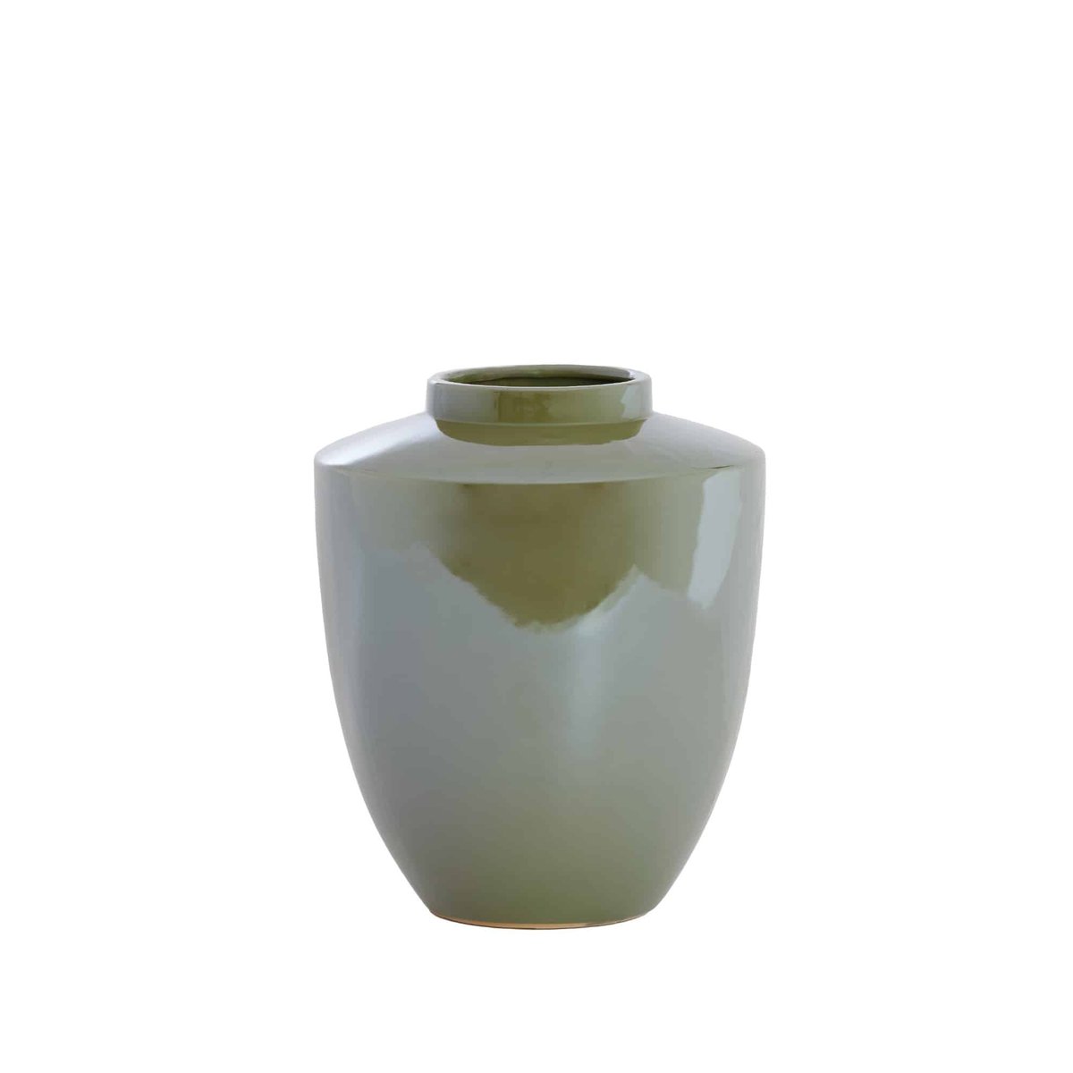 Vase Céramique TALEA vert olive, LIGHT & LIVING