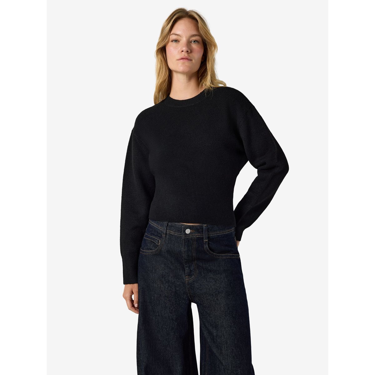 Pull En Maille noir - black1, NOISY MAY