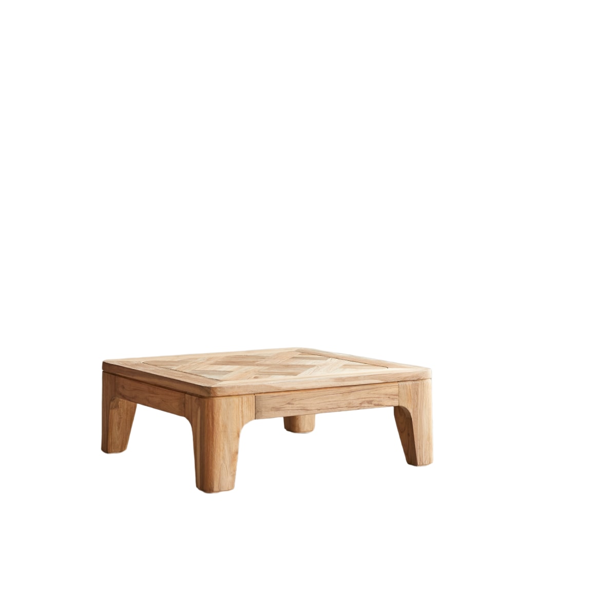 Table basse en Teck massif, RUTH naturel, TIKAMOON