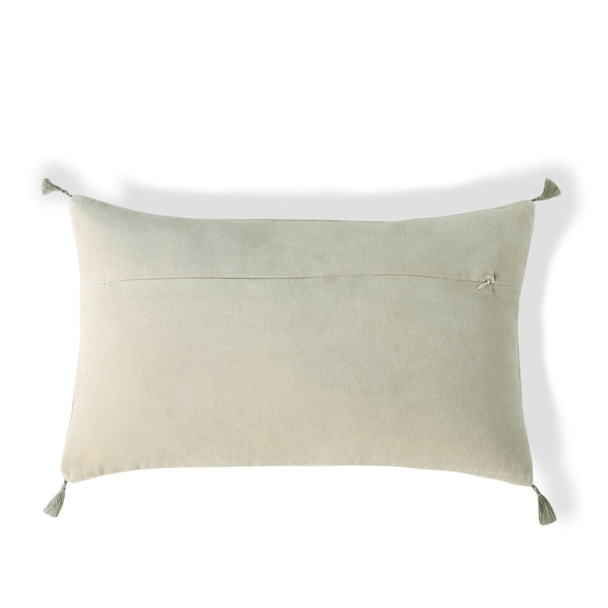Coussin velours de coton DANUBE craie, FEBRONIE