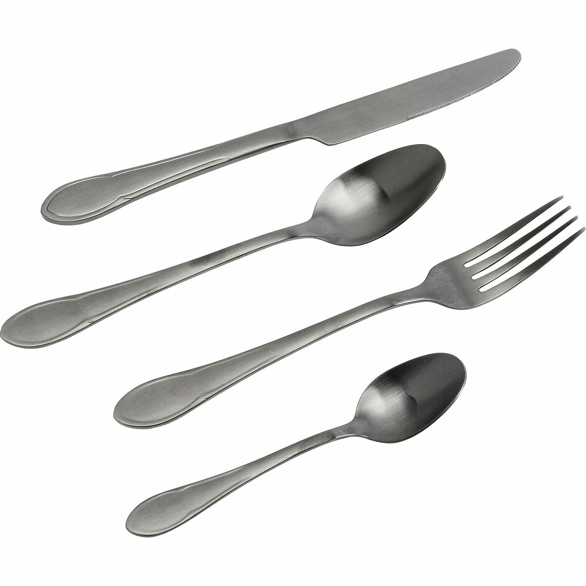Posate Cucina nero opaco (16-pz.) nero , KARE DESIGN