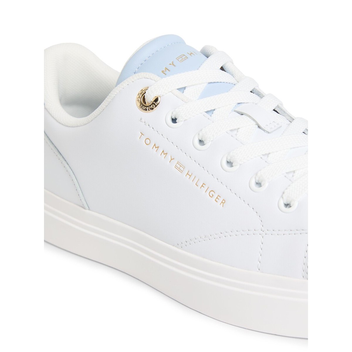 Baskets FEMININE CUSPOLE blanc/bleu ciel, TOMMY HILFIGER