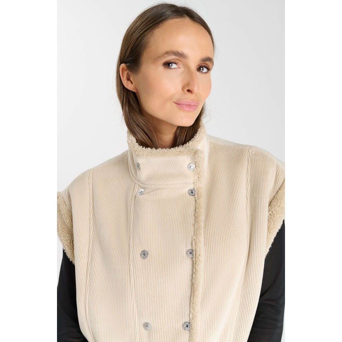 Veste sans manches MALIA ice cream, LE TEMPS DES CERISES