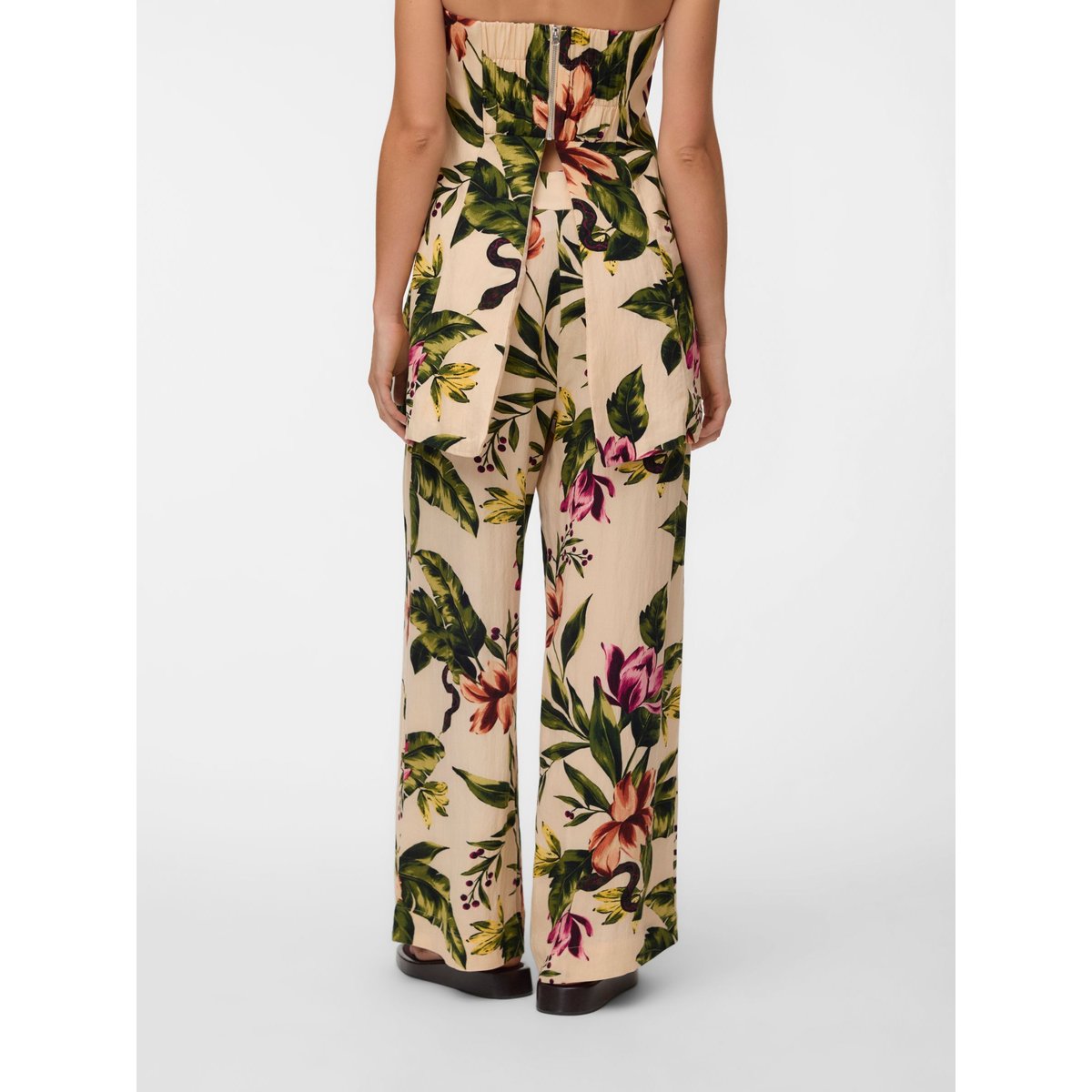 Pantalon À Jambe Large beige - bisque, VERO MODA