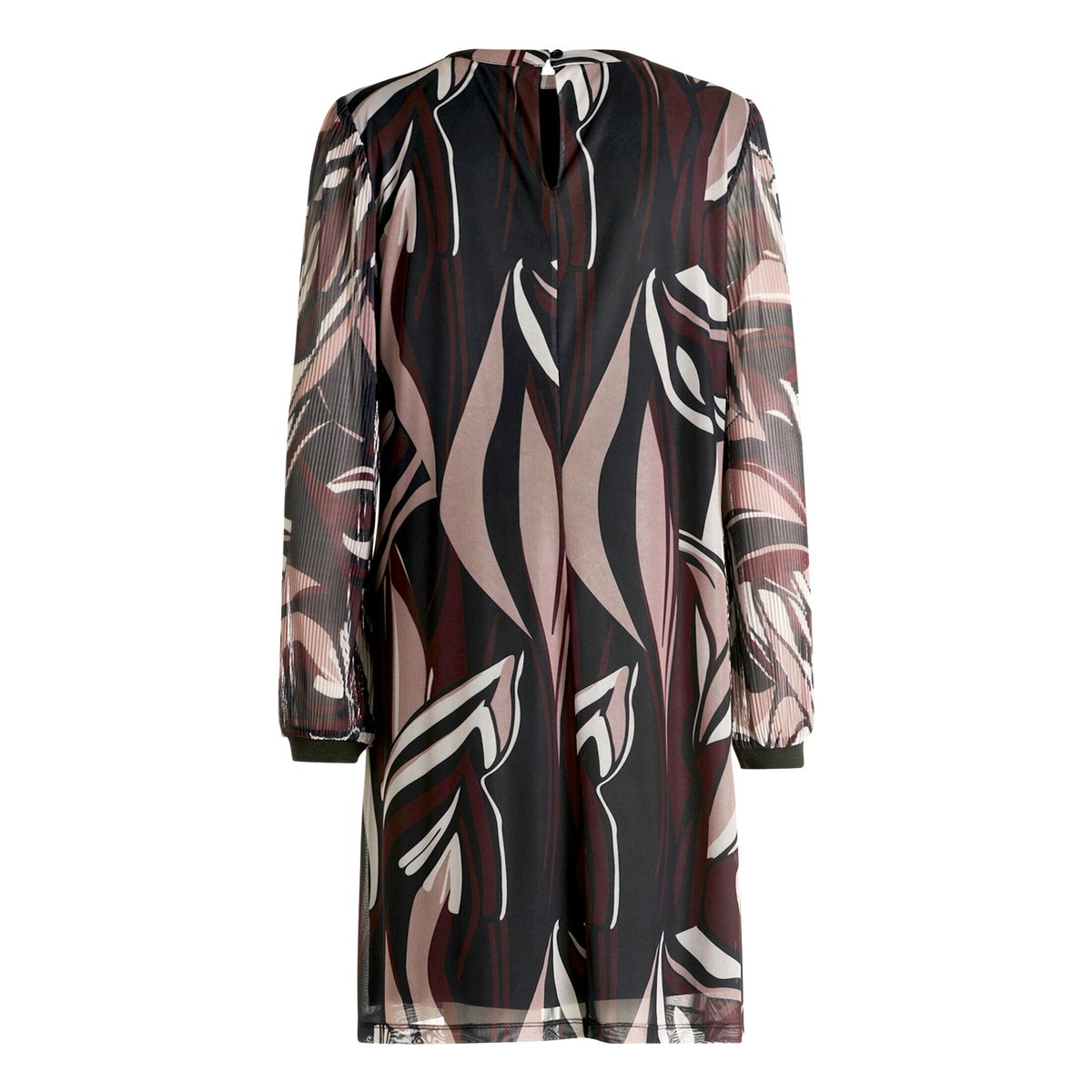 Robe en chiffon à manches longues taupe/black, BETTY BARCLAY