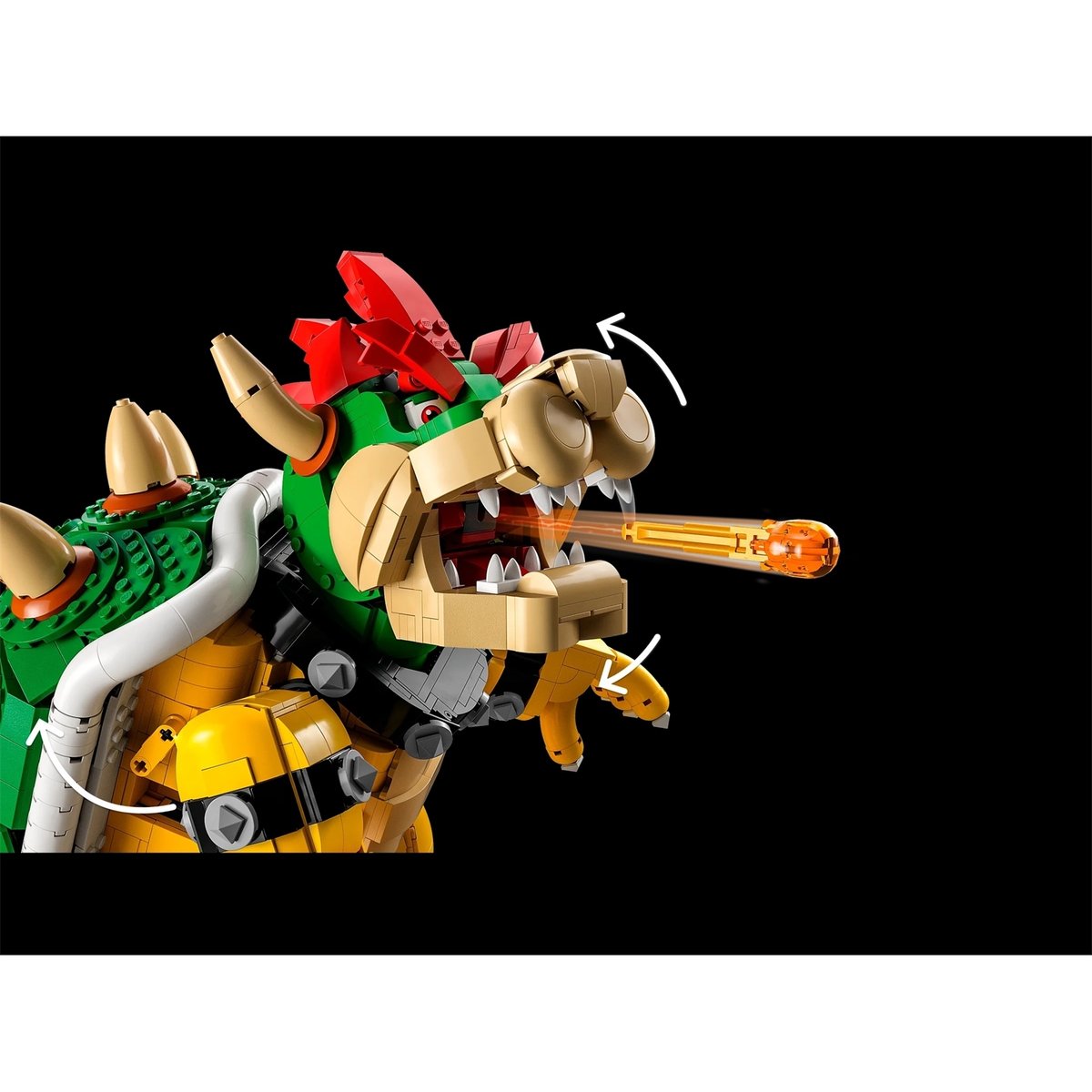 LEGO Super Mario - Le puissant Bowser 71411 : Le roi des Koopas en briques multicolore, LEGO