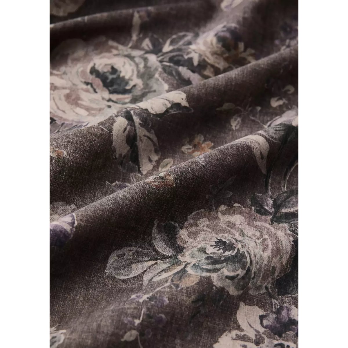 Housse de couette en percale de coton 100 % Lit 180/200 cm marron, MANGO HOME