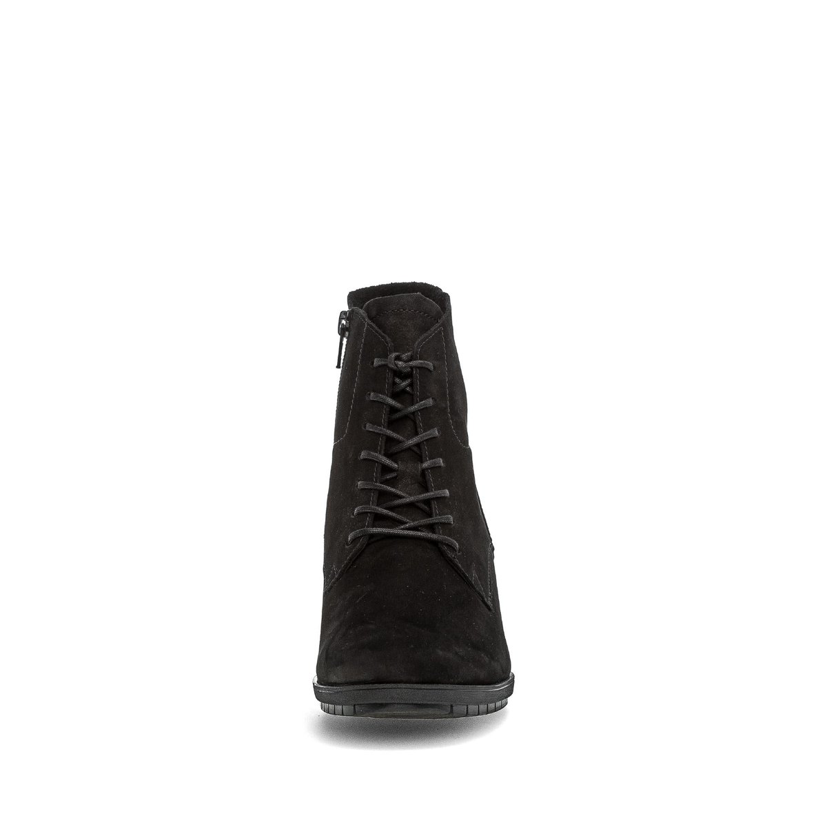Bottines en cuir à talon décroché noir, GABOR