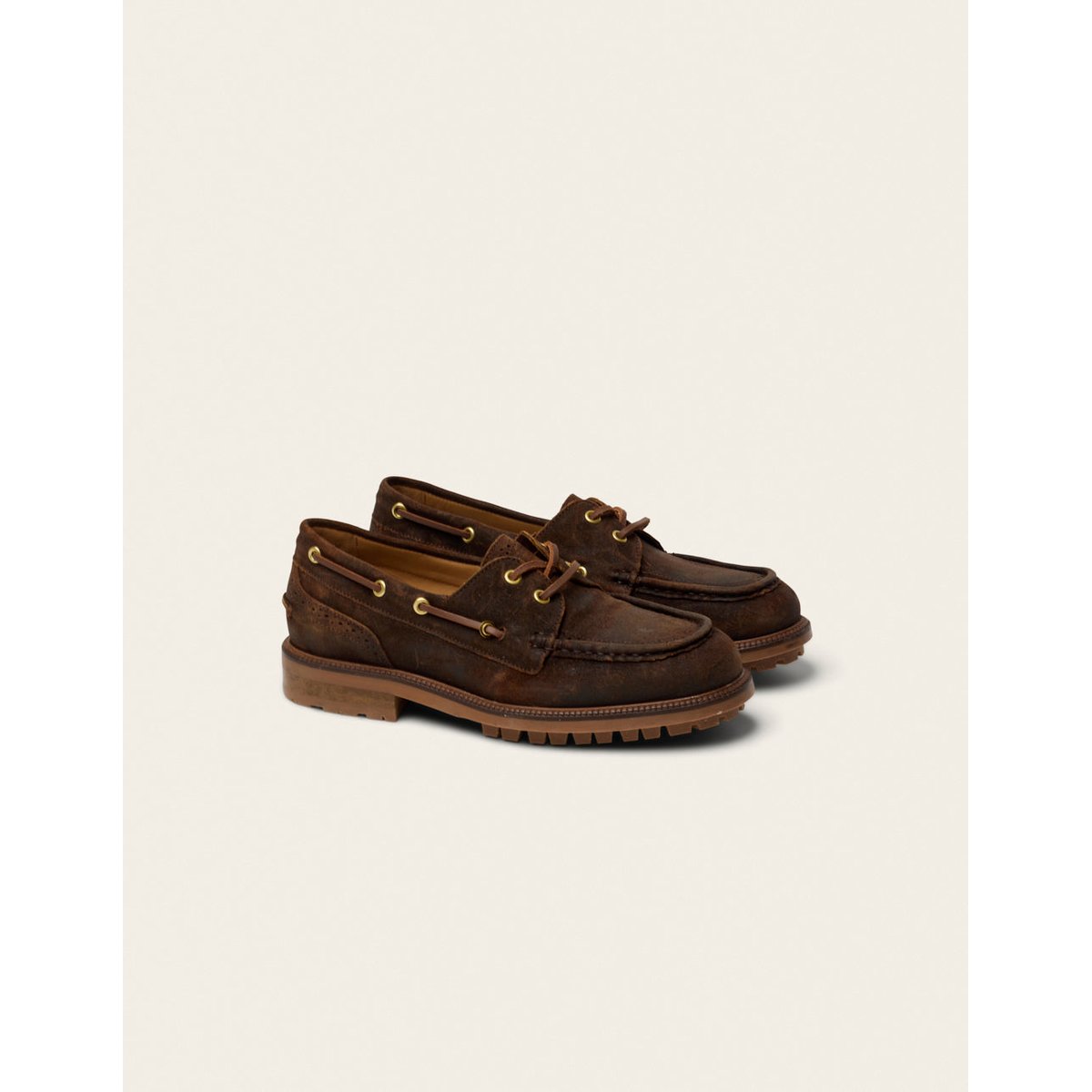 Derbies NIZA suède huilé marron, ODAJE