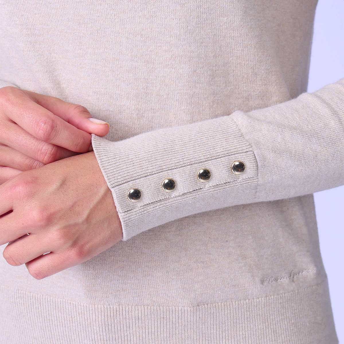 Pull Helina beige, MISE AU GREEN