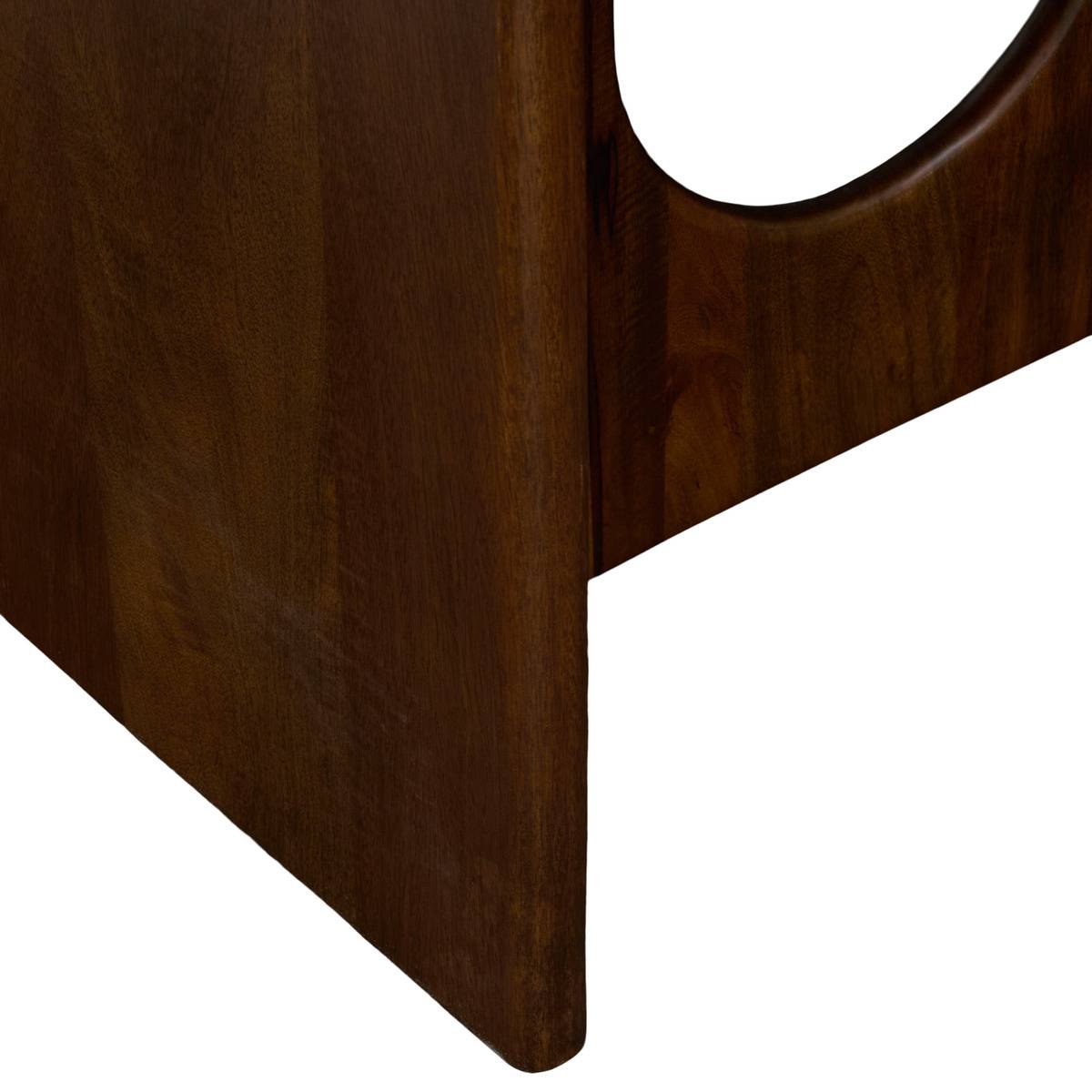 Table à manger rectangulaire 6 places en manguier SHELTY marron, ATMOSPHERA