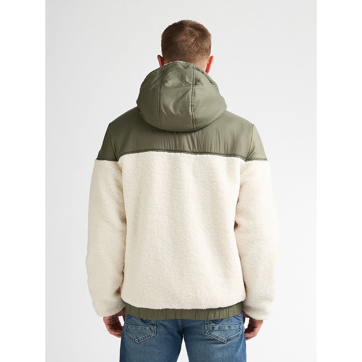 Parka à capuche vert/blanc, PETROL INDUSTRIES
