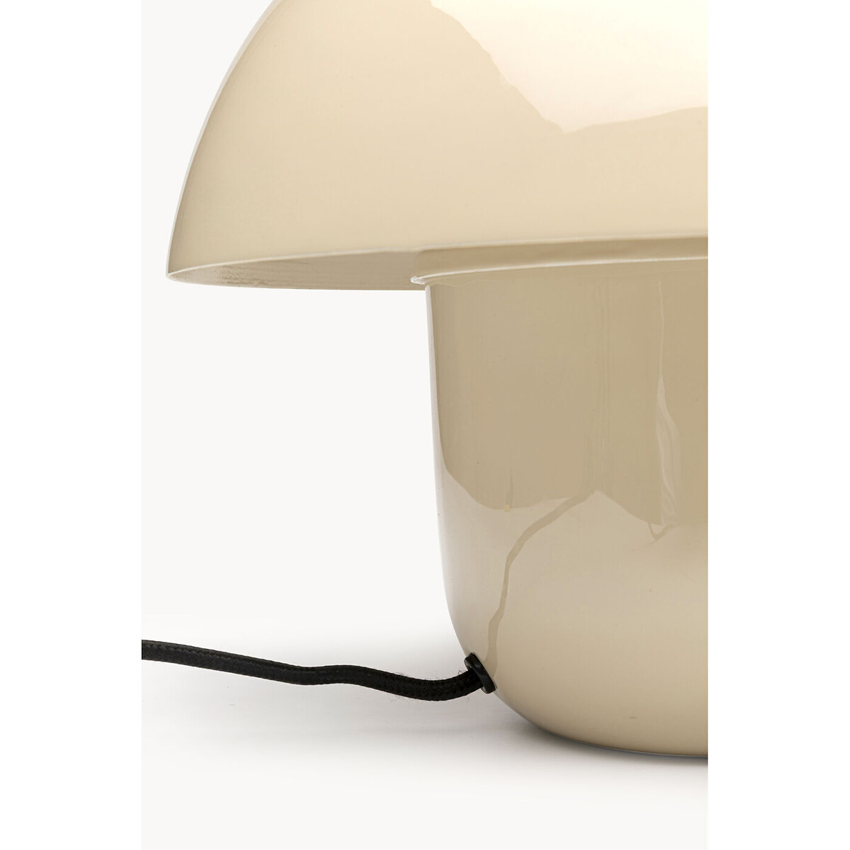 Lampe à poser Mushroom Shiny écru 27cm beige, KARE DESIGN