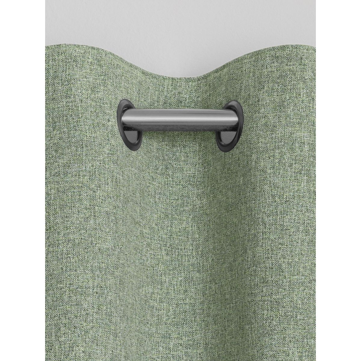 Rideaux à œillets en chenille épaisse vert sauge, NEXT