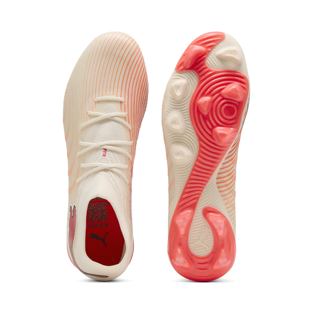 Crampons FUTURE 9 MATCH FG/AG beige/rouge, PUMA