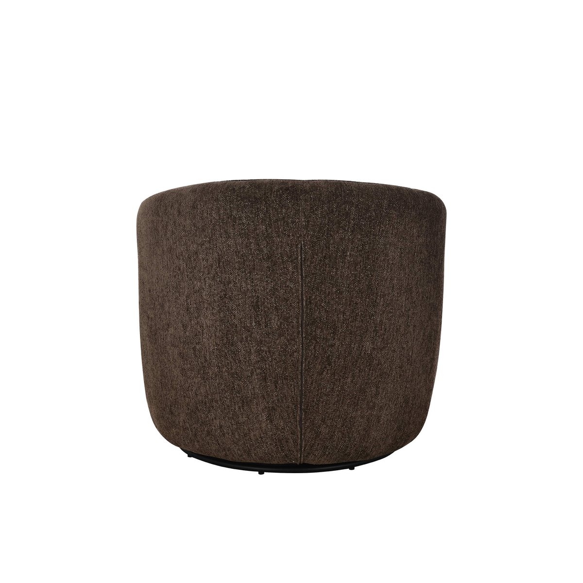 Fauteuil pivotant en tissu ANDER marron, SORELH