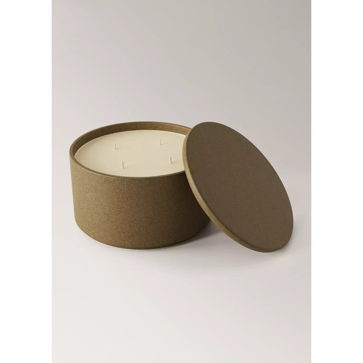Bougie parfumée en céramique EVERGREN 1550 g marron, MANGO HOME