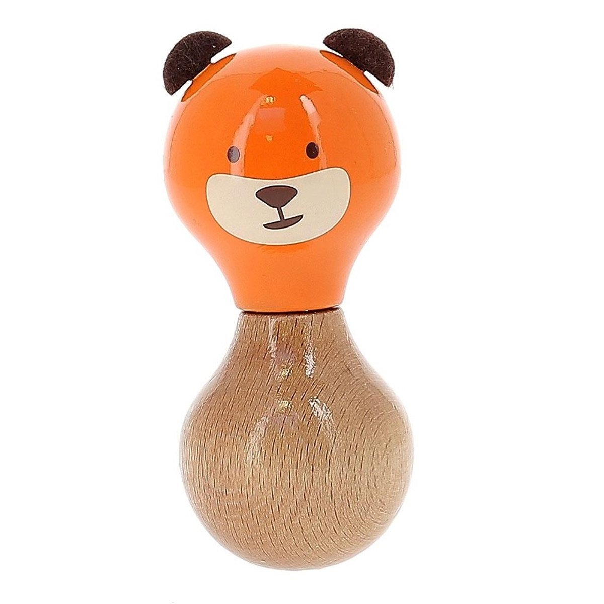 Hochet Maracas Marcel l'ours orange, VILAC